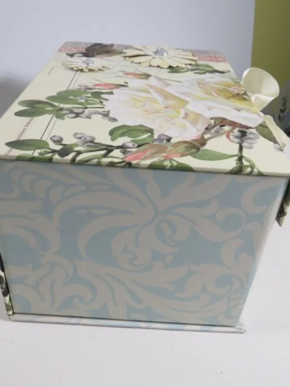 Susan Winget Lime & Tina Higgins Rose Decorative Magnetic Gift Box Bundle